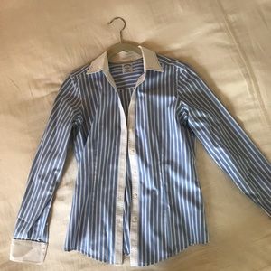 Brooks Brothers classic banker stripe button down